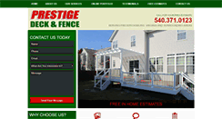 Desktop Screenshot of prestigedeck.com